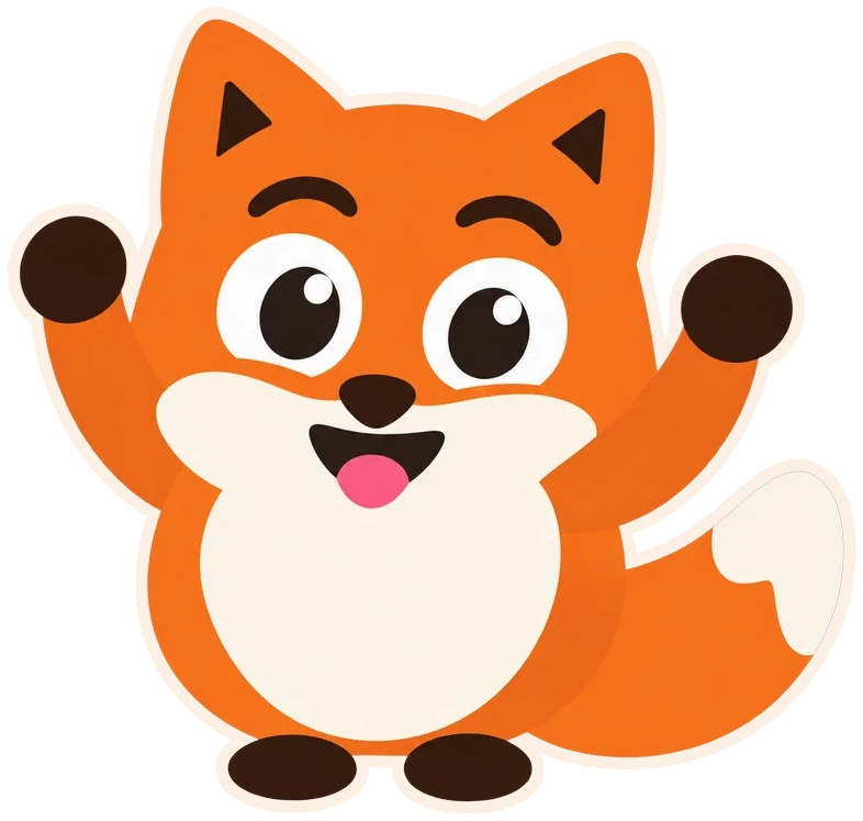 Der Fuchs von ToolboxFox jubelt