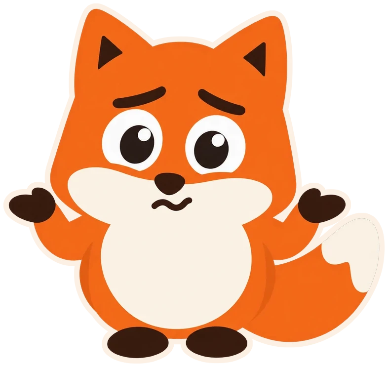 The fox from ToolboxFox, shrugging